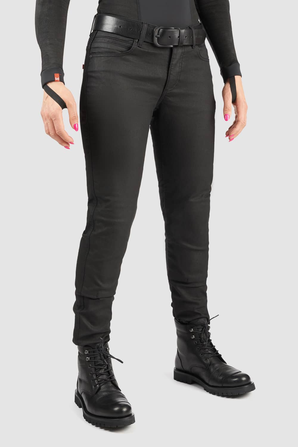 LORICA BLACK A - Slim Fit Women Motorcycle Jeans with Cordura®
